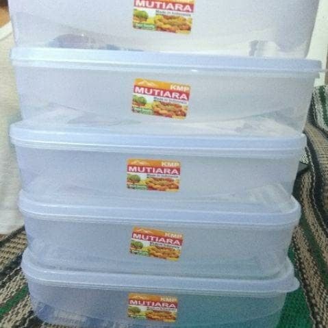6 Pcs Toples Plastik Kotak 900 Ml Ukuran Panjang 19.5Cm,Lebar 14Cm,Tinggi 5Cm