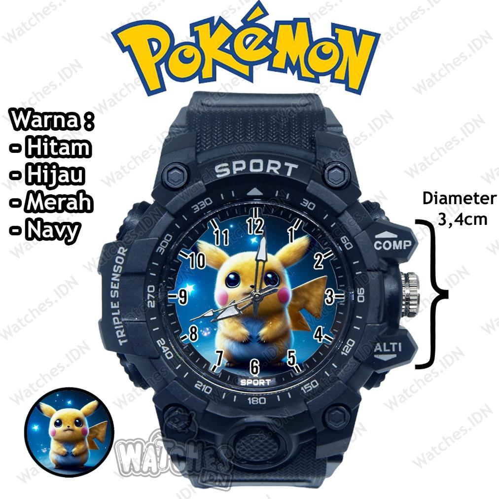 Jam Tangan Anak Lucu Karakter Pokemon Anti Air