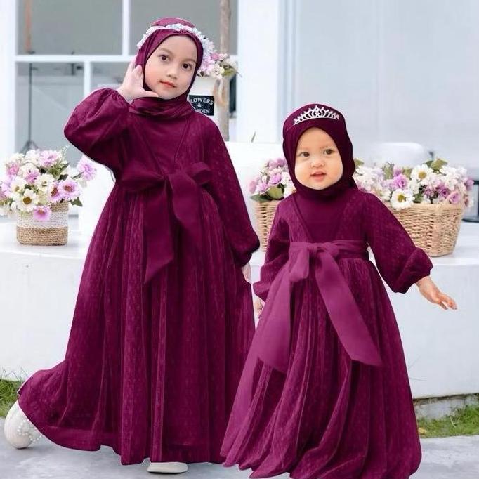 MURAH LEBAY KID LADYS (3-16THN) GAMIS ANAK GAMIS BURKAT DRESS ANAK GAUN ANAK GAMIS PESTA LEBARAN MUR