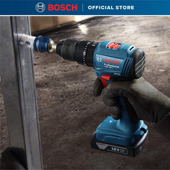 Bosch Brushless Impact Drill 18V GSB 185-LI Battery Bor Batre 1 Battery Torsi