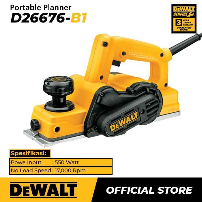 Dewalt Planner / Mesin Serut Kayu Listrik 550Watt D26676