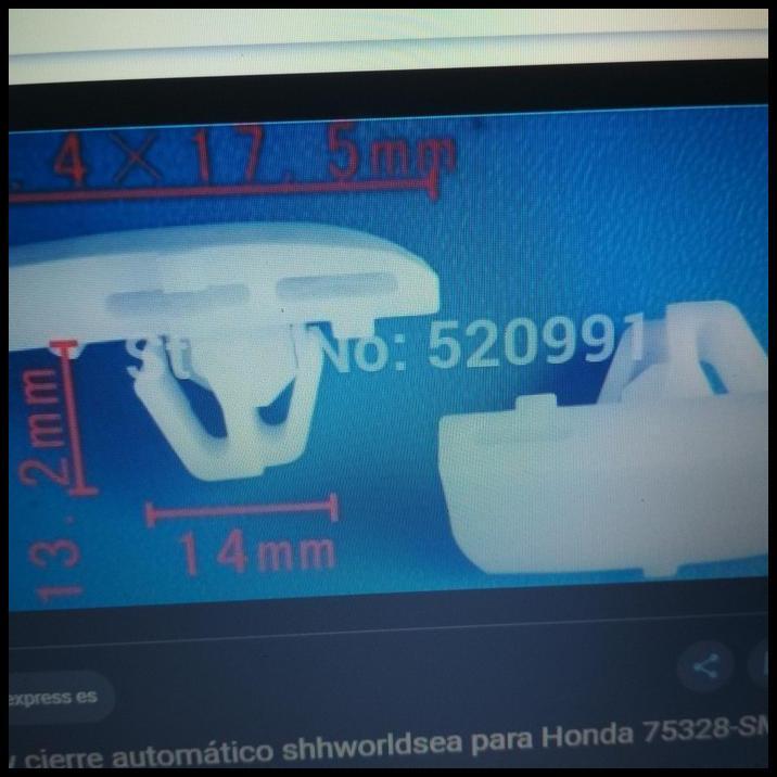 DISKON KLIP KANCING MOBIL HONDA 75328-SM4-G01 