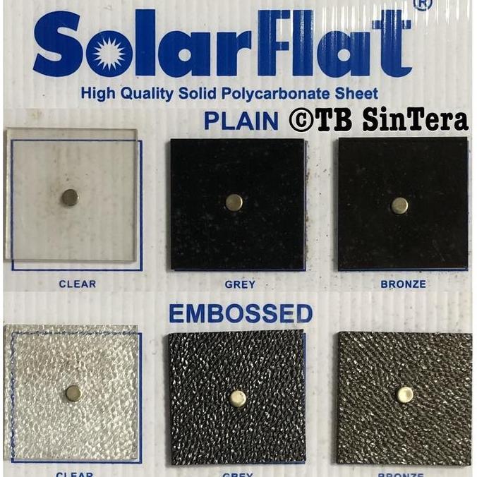 Atap Polycarbonate Impralon Solarflat Plain Untuk Pagar / Atap YAN