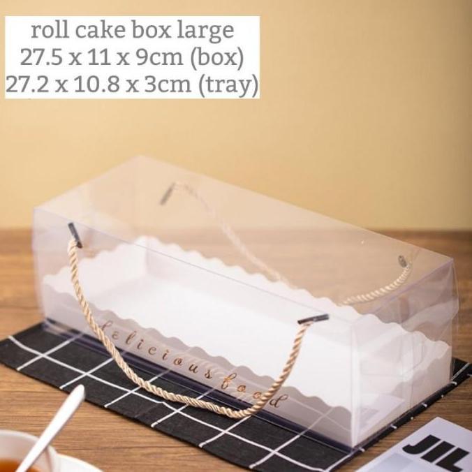 KOTAK TENTENG MIKA BOLU GULUNG BOX DONAT BAKERY TRANSPARAN KK-11
