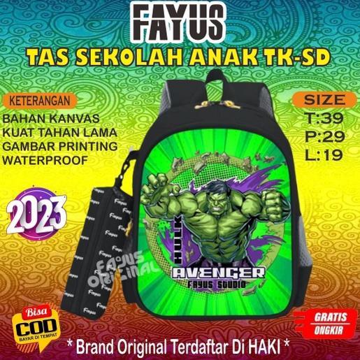 Grade Ori Tas Hulk Untuk Anak Laki Laki Tk Sd Dengan Motif Karakter Viral Terbaru