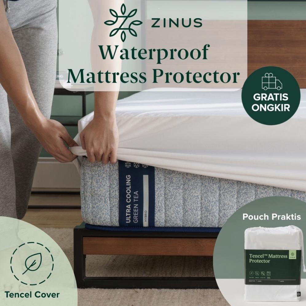 Zinus Tencel Matras Protector Waterproof Pelindung Kasur