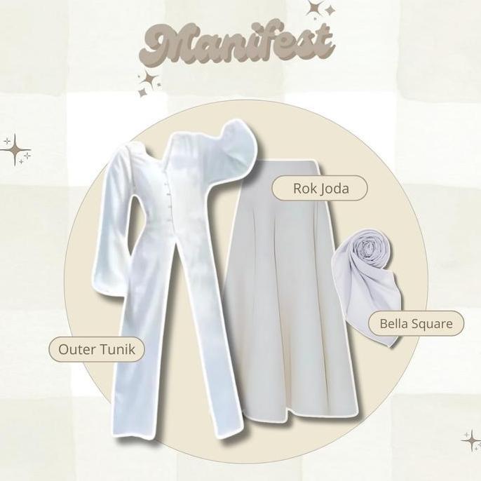 CAMILA ONESET 3IN1 TUNIK KONDANGAN KOREAN LOOK HIJAB OOTD REMAJA KEKINIAN HS