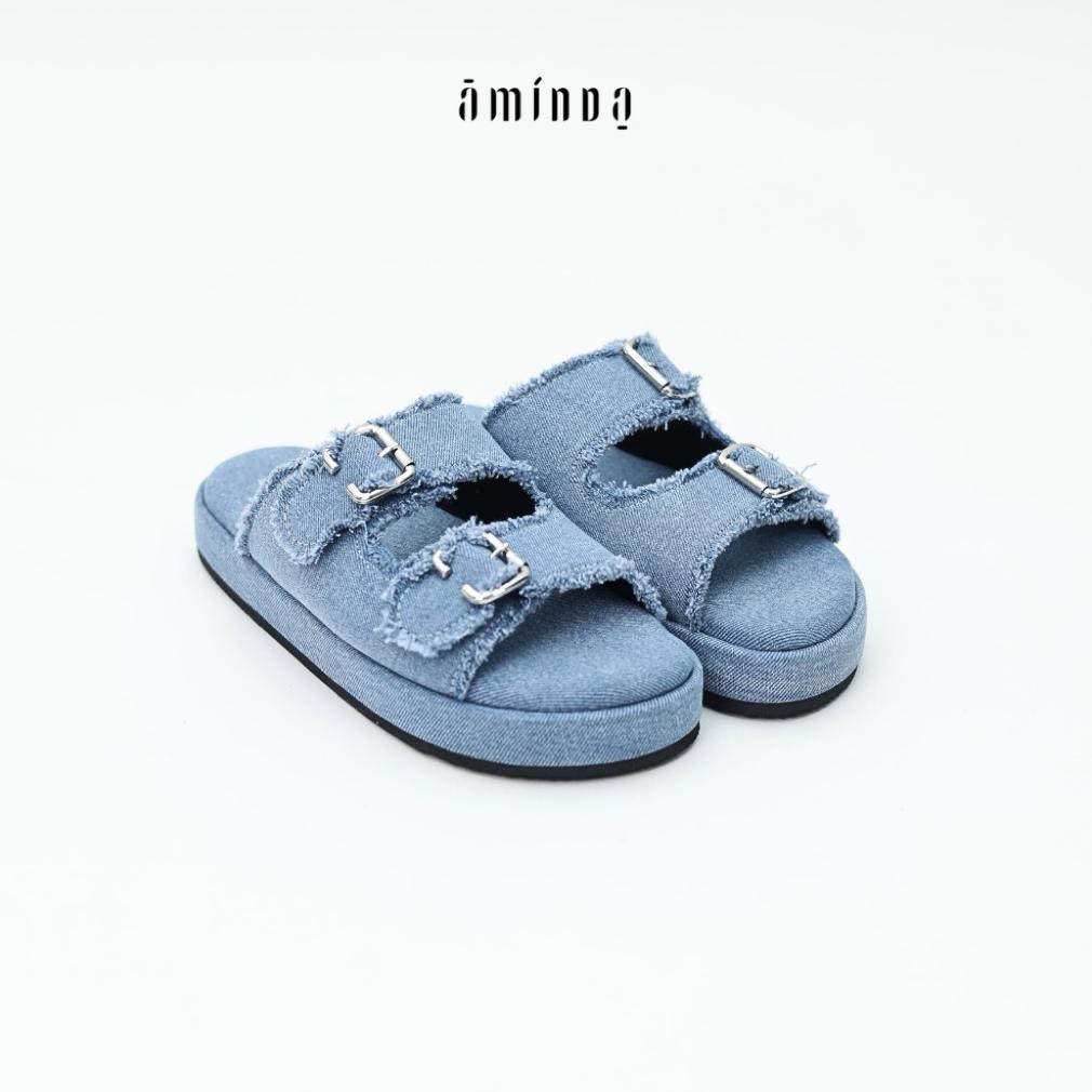 AminDA Ariel Series - Sendal Wanita Jeans Nyaman Mewah Timeless Murah
