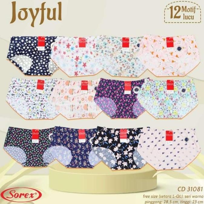 Nyaman- Cd Seamless Sorex Celana Dalam Wanita Seamless Motif Muat Jumbo Size