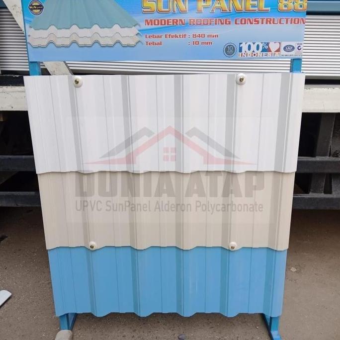 Avastashop - Atap uPVC SUN PANEL Double Layer Garansi 1 Tahun Tahan Asam Garam Sinar UV Ideal untuk 