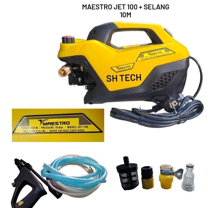 JET CLEANER MAESTRO JET 100 JET100 MESIN STEAM CUCI MOBIL AC INDUKSI