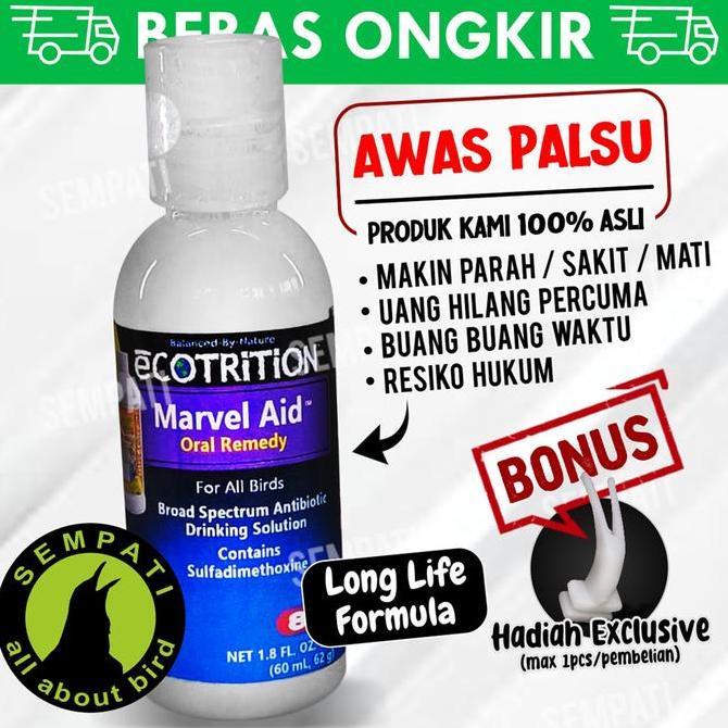 Kicaudor- Sempati Marvel Aid Oral Remedy 60Ml For All Bird Obat Burung Kakatua Finch Lovebird Murai 