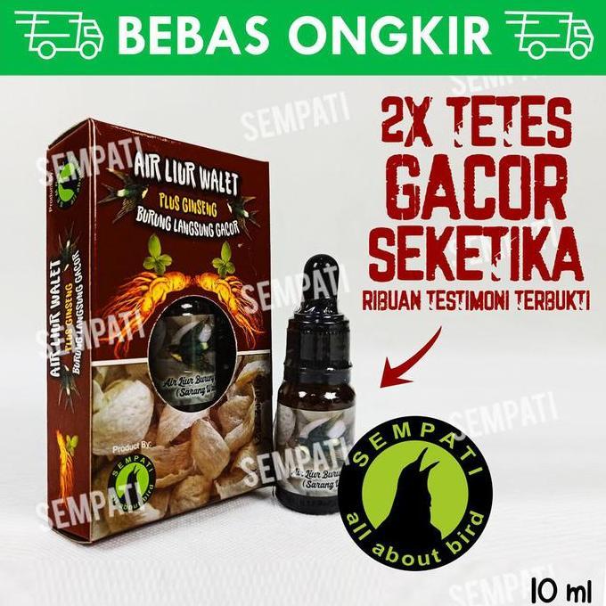 Kicaudor- Air Liur Walet Burung Gacor Seketika Sempati Vitamin Burung