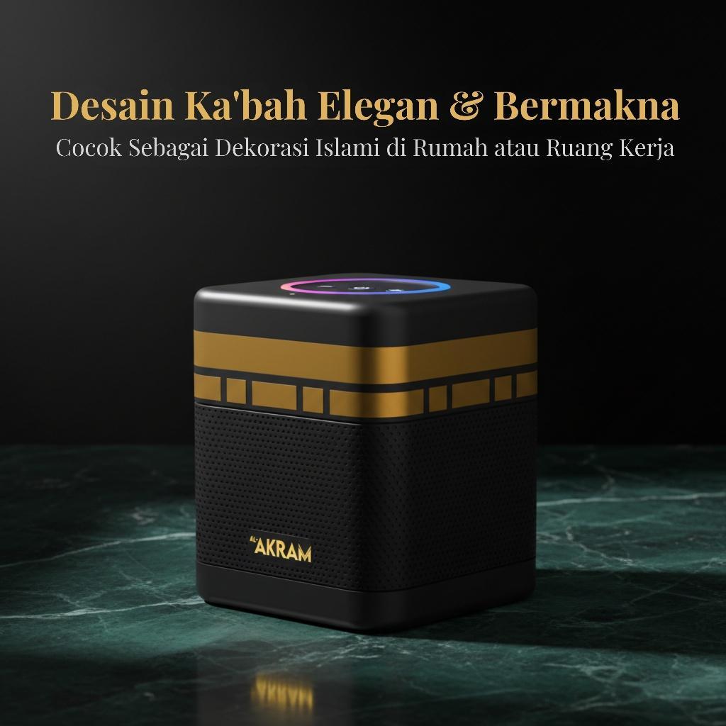 Speaker Murottal Al-QurAn Digital 30 Juz Smart Akram Voice Command Desain KaBah