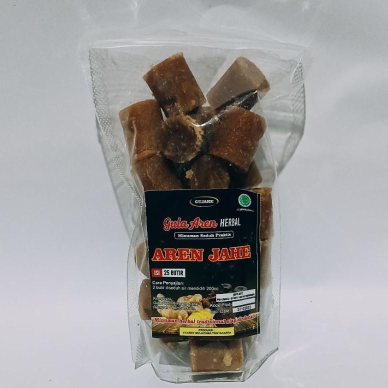 Gujahe | Gula Aren Jahe Isi 25 Butir | Minuman Herbal Tradisional Alami Khas Bantul Jogja Yogyakarta