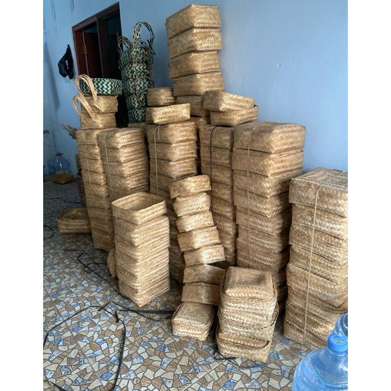 Besek 18X18 Besek Bambu Besek Kurban Besek Daging Besek Genduri Besek Hajatan Besek Hampers Besek So