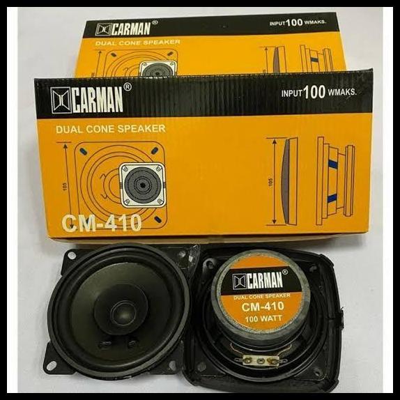 DISKON SPEAKER CARMAN 410 / SPEAKER MOBIL CARMAN 4 INCH SEPASANG 