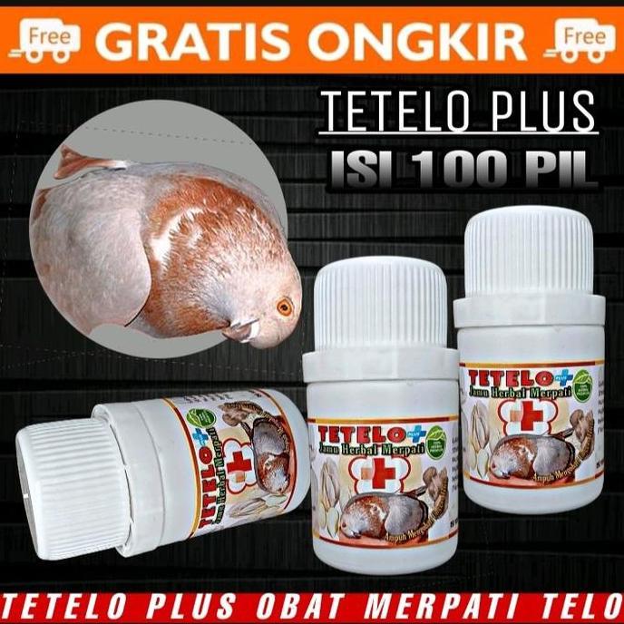 Kicaudor- Tetelo Plus 100 Pil Obat Merpati Telo Paling Ampuh Vitamin Suplement Merpati Obat Herbal M