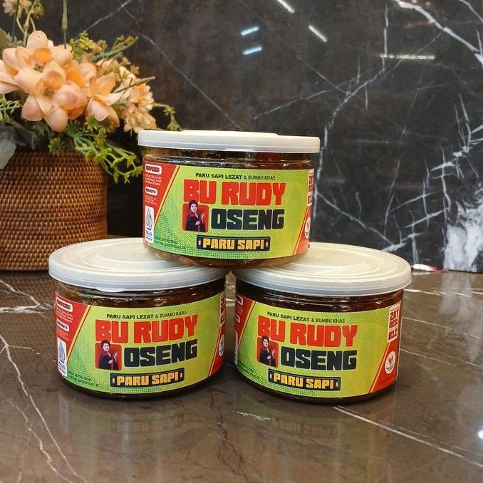 Foodx- Oseng Tuna Asap Dan Oseng Paru Bu Rudy Kemasan 200Gr Kaleng