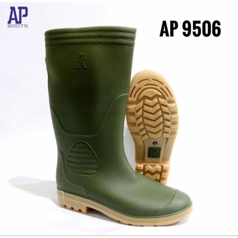 terbaru cod - sepatu ap boots orca 9506 hijau size 38-43 original sepatu boots pria sepatu ap boots 