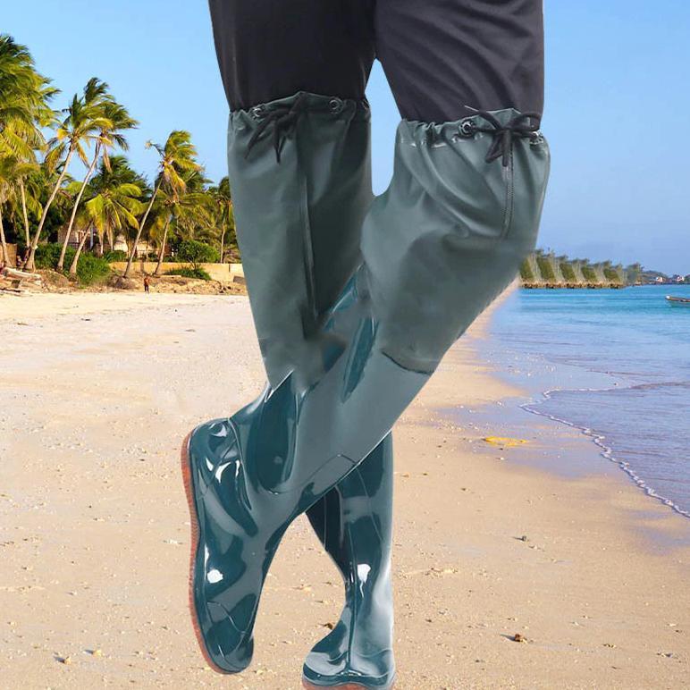 bestpromo sepatu boots pria anti air sepatu boot petani sawah panjang sepatu boots boot but karet pr