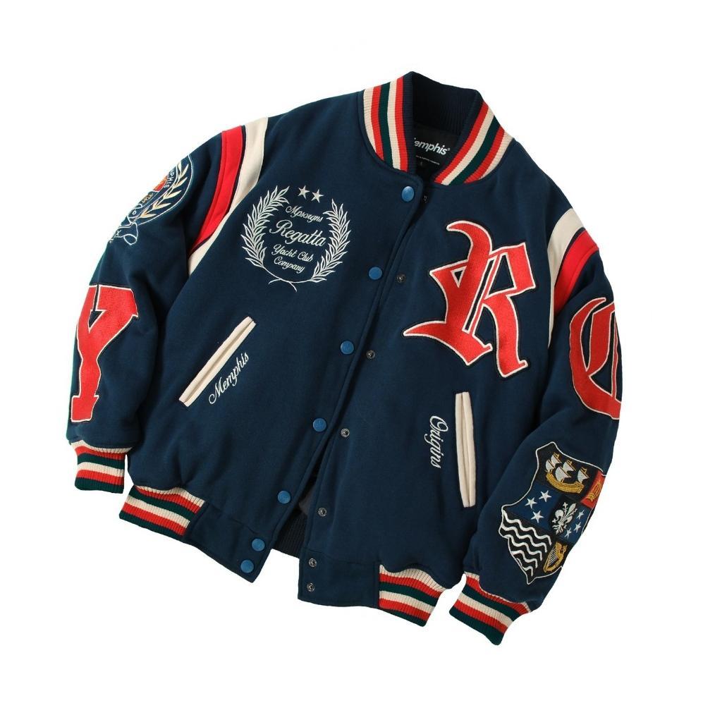 HOT PRODUCT Varsity Jacket Regatta Limited Edition - Navy Blue, S-XXXL
