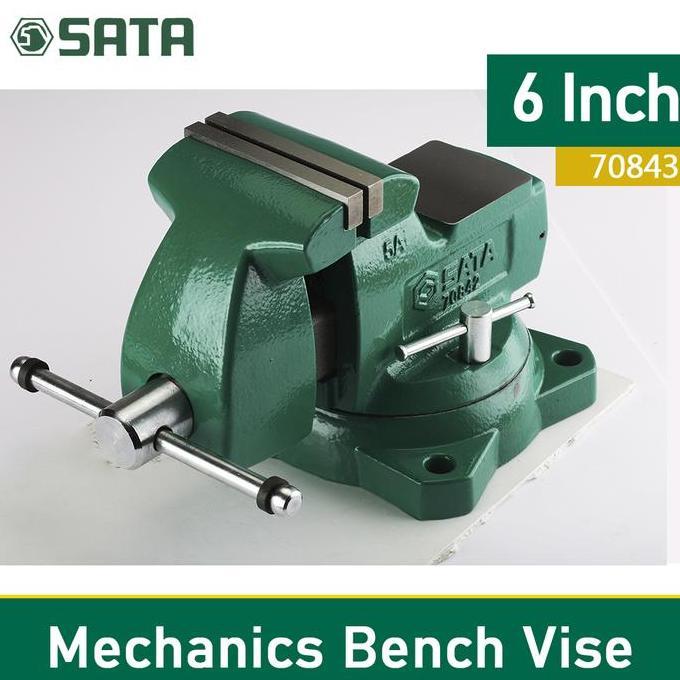 Grosir Ragum 6 Inch Mechanics Bench Vice 70843 Sata Tools