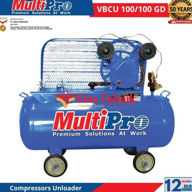 Kompresor VBCU 100/100HS 1HP MULTIPRO MESIN KOMPRESOR ANGIN UNLOADER 1 HP