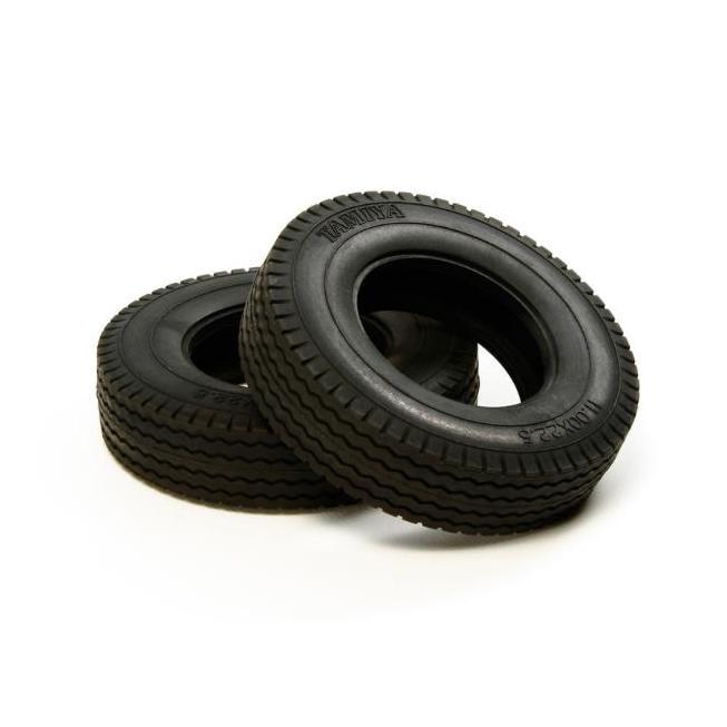 Tamiya RC Tractor Truck Tires (Hard/22mm) - 56527