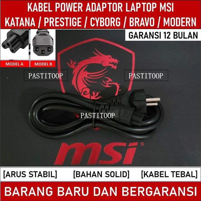 Kabel Power Laptop Msi Modern 14 Modern 15 Original 3 Lubang Terbaik