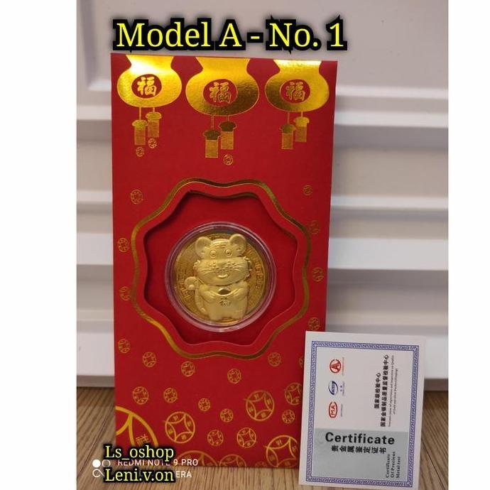 Prikiti- Angpao Emas / Angpao Berlapis Emas Au999