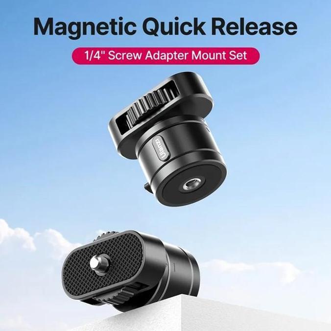 Yoi- Ulanzi C016 Magnetic Quick Release 1/4 Screw Adapater Tripod Mount For Kamera / Led / Mic / Cli
