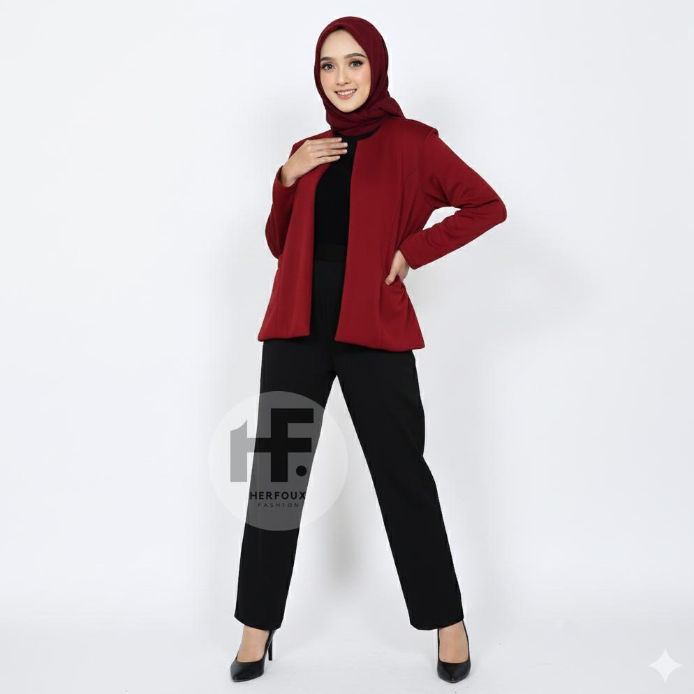 NEW DEALS Amora Blazer Wanita Exclusive Outer Casual Formal