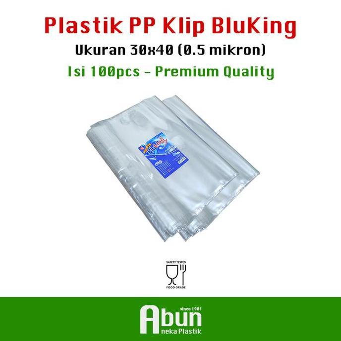 Eggx- Plastik Pp Klip 30X40 Bluking (50Mc) Isi 100Pcs