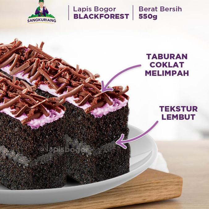 Lapis Bogor Sangkuriang Blackforest - Reguler Pack (550gr) TF