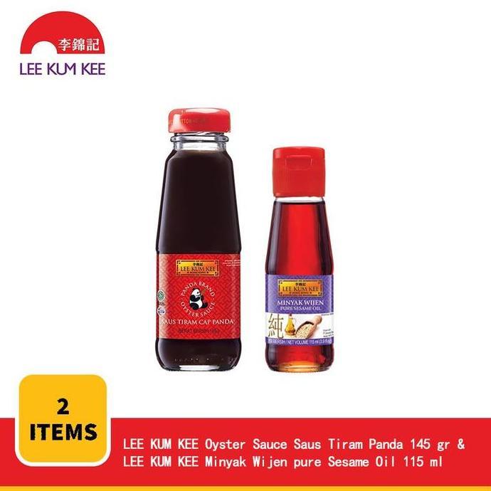 LEE KUM KEE Saus Tiram Cap Panda 145gr + LEE KUM KEE Minyak Wijen Murni 115ml