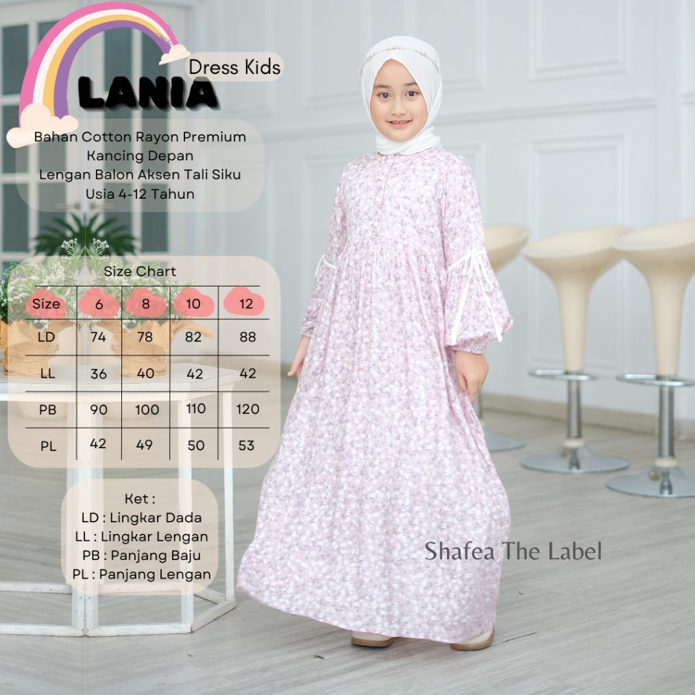 Discount LANIA DRESS KIDS BY SHAFEA THE LABEL - GAMIS MUSLIM ANAK PEREMPUAN LENGAN BALON - GAMIS ANA