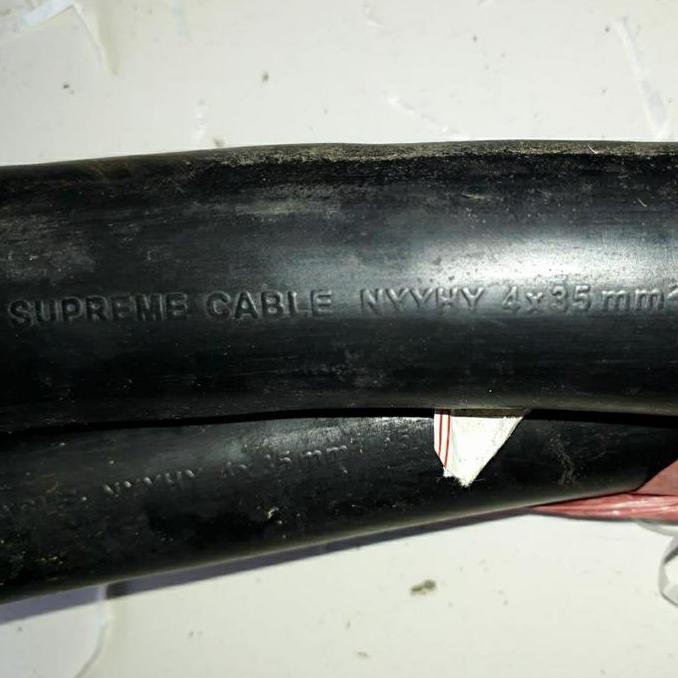 Promo Kabel NYYHY 4x35 mm Supreme Ecer per meter NYYHY 4 x 35 mm Hitam Serabut Diskon