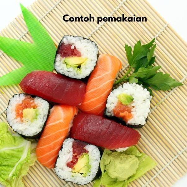 Yohoho- Impodio Tikar Bambu Asli 24X24Cm Sushi Roller Kimbap Alat Penggulung Makanan Jepang Korea Al