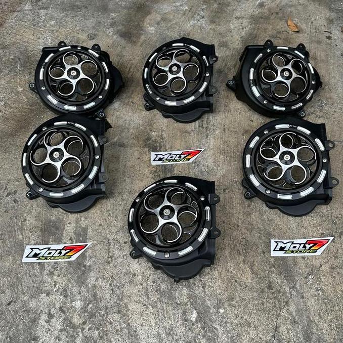 Cover Kipas Spiner Model Vesmet Beat Scoopy Vario 110 Mio Mio M3 Ready Warna Hitam Motor Motorcycle