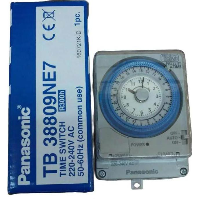 Panasonic Timer KWh TB38809NE7 Pengatur Waktu 220-240V AC 50-60Hz untuk Papan Reklame Lampu Jalan Ru