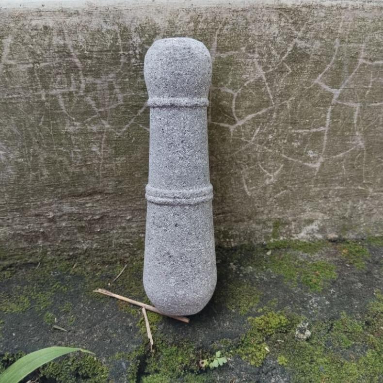 Alu Lesung Penumbuk Lumpang Batu Asli Besar Flash Sale