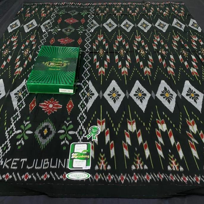 Termurah / Hot Sale Sarung Tenun Goyor Ketcubung Green Harga Per Kodian