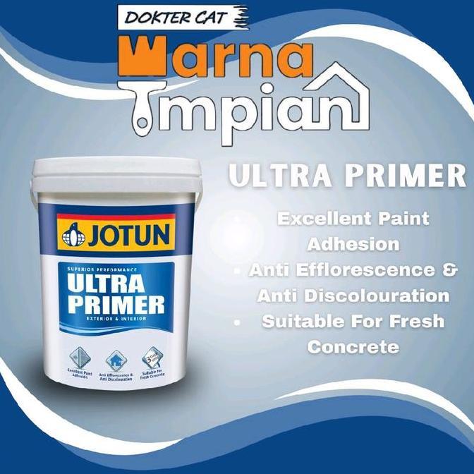 BEBAS ONGKIR - JOTUN PRIMER/CAT DASAR ALKALI DINDING LUAR DAN DALAM PREMIUM ULTRA PRIMER