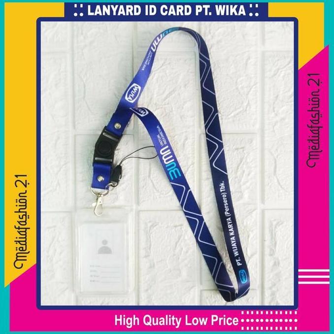 Lanyard / Tali Gantungan Id Card Wika (Pt.Wijaya Karya) Free Strap Diskon