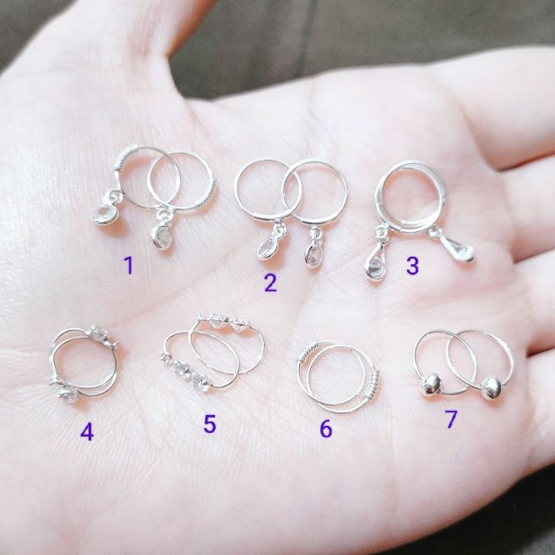 Anting Anak Bayi Perak Asli Lapis Emas