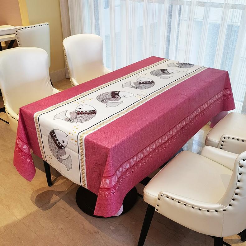 DISKON TAPLAK MEJA OVAL MAKAN TAHAN AIR UKURAN 140X180CM - 140X220CM DESAIN MODERN BUNGA 4 - 6 KURSI