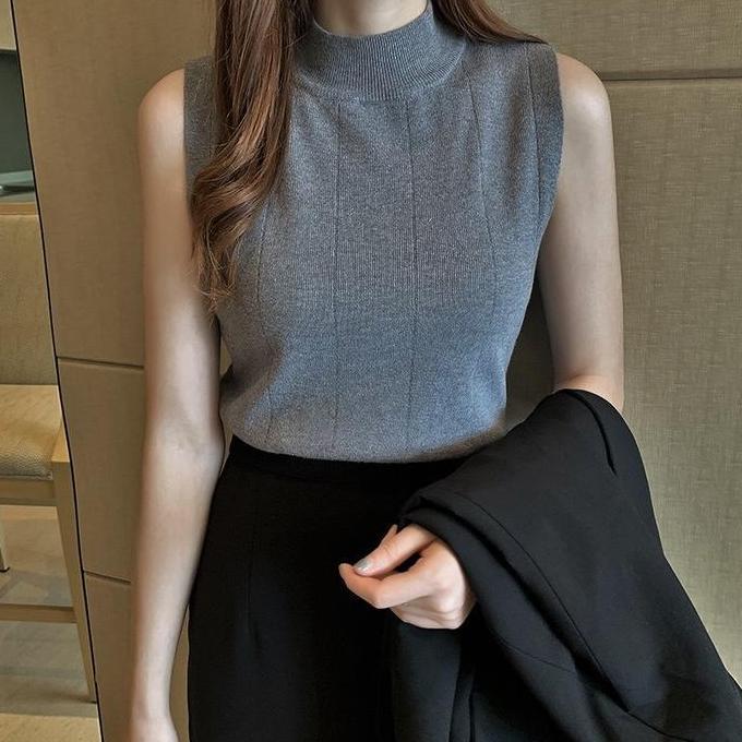 AJW [RM] Atasan Rajut Premium | Inner Turtleneck Wanita | Atasan Wanita | Rompi Dalaman Baju Jilbab 