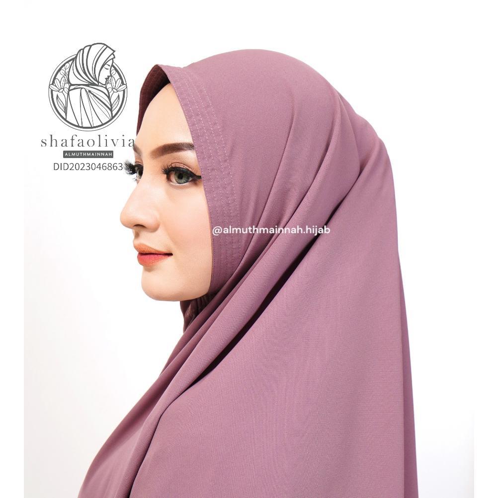 HOT PREMIUM KHIMAR KERUDUNG WOLFIS  XL - XXL NON PAD SYARI JUMBO BS BUAT SHOLAT PONDOK PESANTREN