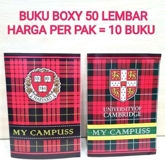Buku Tulis  BOXY PANJANG 50 Lembar Isi 10 Buku